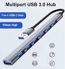 Multiport USB 3.0 Hub miniature 4